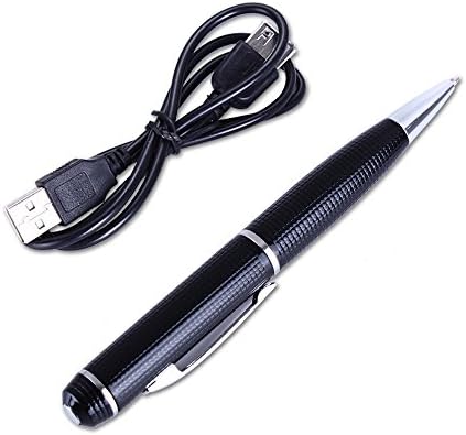 Hidden Camera Spy Pen Camera Full HD 1080P Bundle with Update Battery and USB Plug, up to 32GB(Black, Funshare)