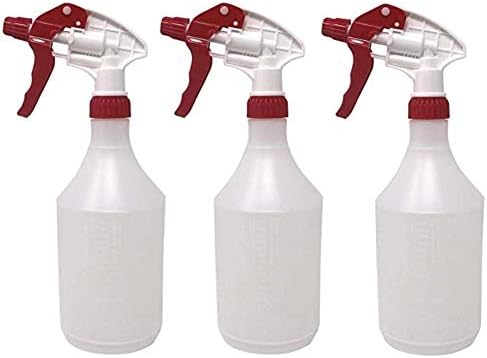 Nikgic 3pcs red Spout Empty Spray Bottle Refillable Container Fine Mist Sprayer Trigger Squirt Bottle for Taming Hair Hair styling Watering Plants Showering Pets