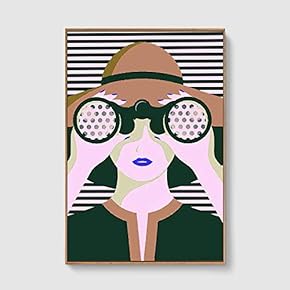 Framed Canvas Home Artwork Decoration Lines Art Canvas Wall Art for Living Room, Bedroom - 16x24 inches