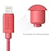 Lumsing Lightning to USB Cable Apple Certified Sync and Charging Cord(3.3 Feet/1M) with Ultra Compact Connector Head for iPhone, iPod and iPad(Pink)