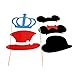 Pixnor 33-piece DIY Funny Photo Booth Prop Kit, Including Mustaches, Glasses, Ties, Bows Hats, Lips, and More, for Parties, Funny Photos, Etc.
