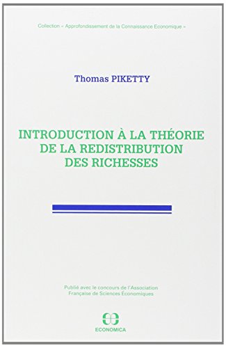 Introduction à la théorie de la redistribution des richesses (Collection