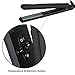 MHU Professional 1 Inch Keratin Ion Flat Iron Tourmaline Ceramic Hair Straightener Instant Heat Up Auto Shut-Off Adjustable Temperature With LED Display Black (285°F-450°F)thumb 4