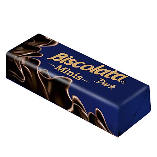 Biscolata Minis Wafers Covered in Pure Dark Chocolate Delicious