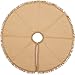 VHC Brands Festive Burlap Solid Color Cotton Farmhouse Christmas Decor Round 21