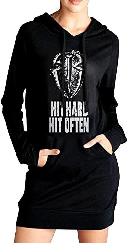 Roman Reigns Hit Hard Hit Often Hooded Hoodies With Kangaroo Pocket