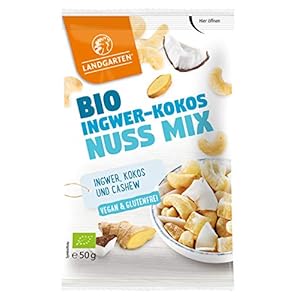 Landgarten Bio Ingwer-Kokos-Nuss Mix, 50 g