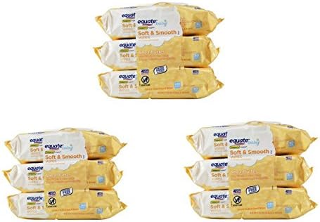 Equate Shea Butter Scented Refill Wipes, 240 ct (3 Packs)