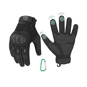 ISSYZONE Tactische handschoenen, Tatical Gloves, militaire handschoenen met koolstofvezel enkelbeschermer en 3-vinger…