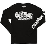Gas Monkey Garage Blood Sweat & Beers Longsleeve T-shirt w/ Sleeve Print, Black, S