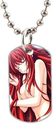 High School DxD Rias GremoryFashion Image Custom Unique (one side) Oval dog tag Big animal Tag Pendant Necklace Chain