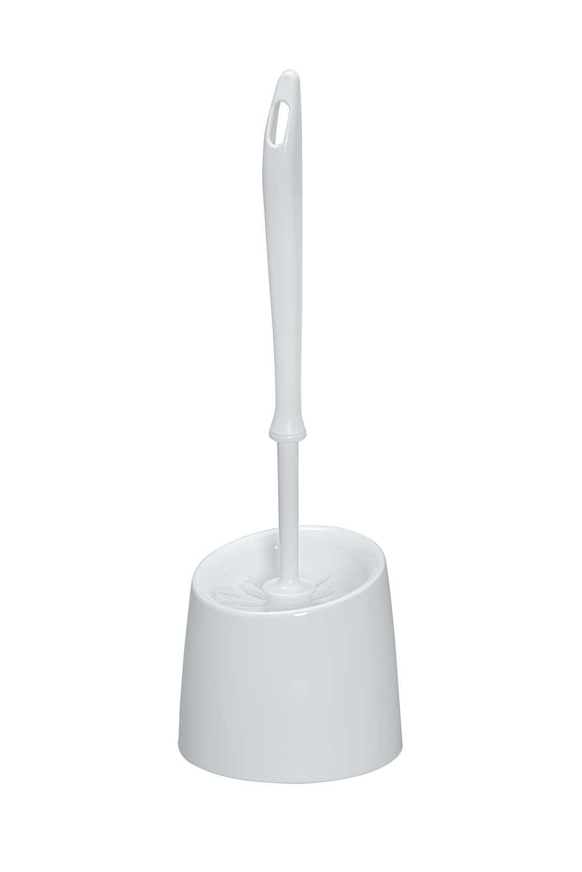 WENKO 19608100 Toilet Brush Economic White - Plastic, 12 x 39 x 12 cm, White