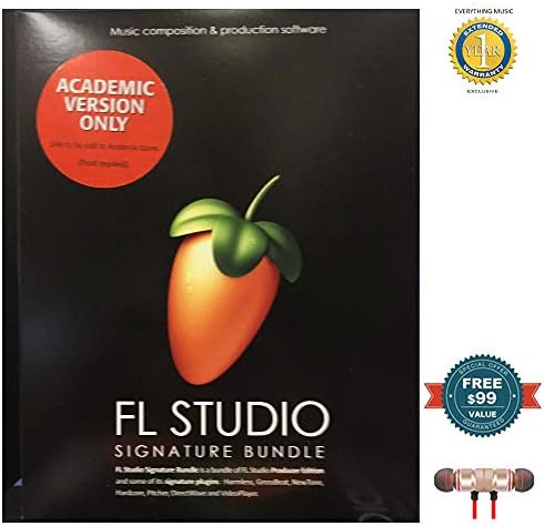 Fl Studio 20 Signature Edition Academic Student/Teacher Boxed includes Free Wireless Earbuds – Stereo Bluetooth In-ear and 1 Year Everything Music Extended Warranty Fl Studio 20 Signature Edition Academic Student/Teacher Boxed includes Free Wireless Earbuds – Stereo Bluetooth In-ear and 1 Year Everything Music Extended Warranty