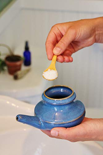 Baraka Infused Sea Salt - Neti Pot Salt for Sinus Rinse & Nose Cleaner, Essential Oil Infused Neti Salt w/Virginia Cedarwood, Palmarosa, Green Myrtle, Fir Balsam & Rosemary, 4 oz (1 Pack)