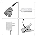 LED Concepts® Grow Light – Miracle Plant Light Clip Desk Lamp for Hydroponics Greenhouse Organic - 5W 22” 360° Flexible Neck Light