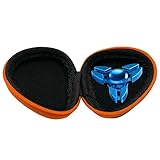 Creazy 2017 Hot Gift For Fidget Hand Spinner Triangle Finger Toy Focus ADHD Autism Bag Case (Blue)