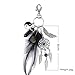 ACTLATI Boho Dream Catcher Keyring Fashion Natural Turquoise Charming Silver Feather Plane Leaf Keychain Women Bohemian