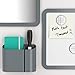 U Brands Locker Accessories Kit, Back to School Essentials, Grey, 6-Piece, Includes Whiteboard, Mirror and Organizing Supplies