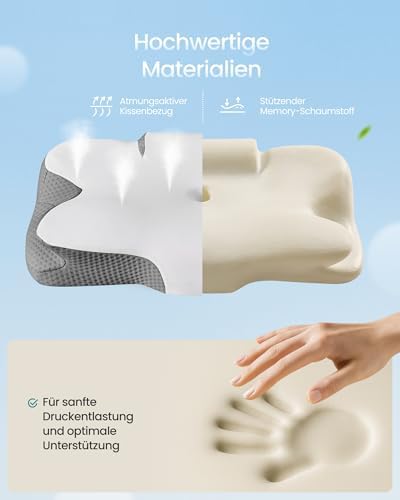 Kopfkissen, ergonomisch, höhenverstellbar, Memory Foam