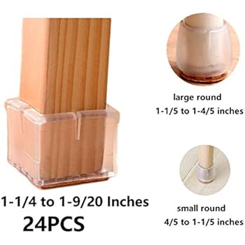 furniture floor wood chair protectors leg scratches bloss pads legs prevent caps length feet square 7cm inches pack