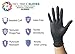 Infi-Touch - Black Nitrile Gloves, Hypoallergenic, 6 Mill Thickness, Disposable Gloves, Powder Free,Pack 100, Size X-Large