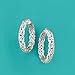 Ross-Simons Sterling Silver Byzantine Hoop Earrings