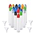 20 Pack 30mL LDPE Plastic Unicorn Dropper Bottle 1 oz E-Liquid Ink Liquid Applicator Squeezable Bottles with Childproof Cap and Thin Tip …