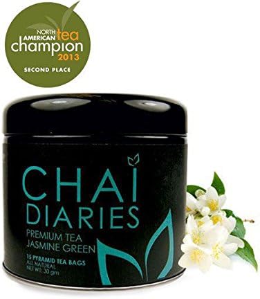 Chai Diaries Organic Jasmine Dream 15 CT (Pack of 3) + (6 Pack of M&amp;M Milk Chocolate 1.69oz)