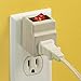 Wideskall® 2 Prong AC Power Wall Plug On/Off Switch Tap Adapter ETL Certified