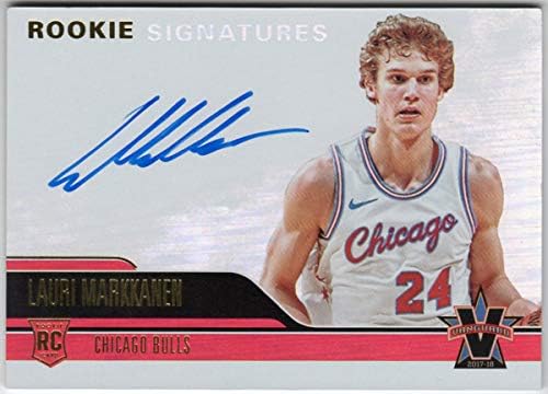 Lauri Markkanen 2017-18 Panini Vanguard Rookie Signatures On Card Auto Serial #20/99 Chicago Bulls RC Autograph