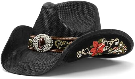 Bullhide No Mercy Panama Straw Western Hat Leather Cross Amazon.com:  main image 3