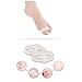 Green hours toe separators 3 set Medical grade silicone Practice yoga toe valgus correction device cuts toe spacers for bunions (white)