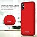 Battery Case for iPhone X/Xs/10 6500mAh, iPosible Portable Charging Case Rechargeable Extended Battery Pack for iPhone X/Xs(5.8 inch) Protective Backup Cover Charger Case Power Bank (Red)
