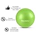 PROMIC Exercise Ball (55 cm) with Foot Pump, Professional Grade Anti Burst & Slip Resistant Stability Balance Yoga Ball for Yoga, Workout, Cardio Drumming, Classroom, Work Ball Chair (Green)