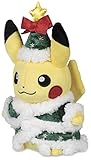 Pokemon Center Original (8.5-Inch) Poke Plush Doll Holiday Pikachu 2017