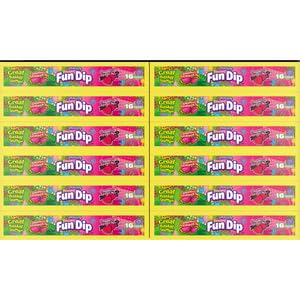 LIK-M-AID FUN DIP EASTER CANDY, WONDEROUS WATERMELON AND STRAWBERRY LICIOUS, EASTER CANDY, 6.88 OZ (16 POUCHES)