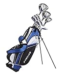 Precise NX460 Men's Complete Golf Clubs Package Set Includes Driver, S.S. Fairway, S.S. Hybrid, 5 Stainless Irons, Putter, Stand Bag, 3 H/C's Right Hand