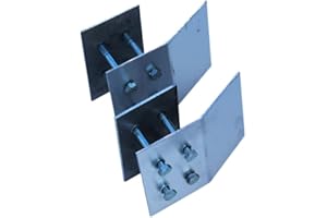 BEST-METAL-PRODUCTS (BMP) Loading ramp end kit Aluminum ATV 4-Wheeler or Lawnmower Truck Bed Lift 0100103 Gray