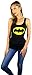 DC Comics Womens Batman Logo Tank Top (Batman Black, Small)