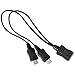 Samsung OEM Galaxy S Micro-USB Dual Male Y Adapter