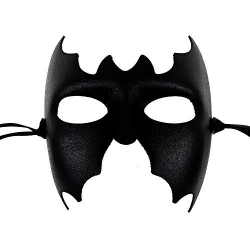 Batman Black Mens Masquerade Mask - Superior Quality Italian Made - British Co.