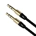 Mokao 3.5mm Auxiliary Cable Audio Cable Male To Male Flat Aux Cable (Black)