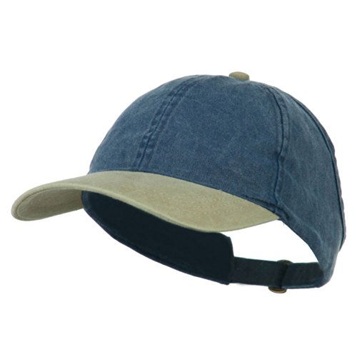 Pigment Dyed Ponytail Cap - Khaki Navy OSFM