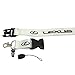 Coloryard 1pcs White Color USA Ship New Quick Release Neck Strap Lanyard Keychain Keyring Car Keys House Keys ID Badges Card For Lexus Design
