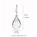 Wishing Tree 925 Sterling Silver Teardrop Filigree Dangle Earrings for Women … (Classical hook)