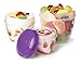 Sistema To Go Collection Snack 'N' Nest Food Storage Container, Color Received May Vary, Set of 3, 150 ml, 305 ml, 520 ml