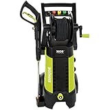 Sun Joe SPX3001 2030 PSI 1.76 GPM 14.5 AMP Electric Pressure Washer with Hose Reel, Green