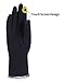 Women Winter Gloves Touch Screen Thick Warm Windproof Adult Hand Outdoor Mittens Gloves black (Fleece Lining) (BLACK)