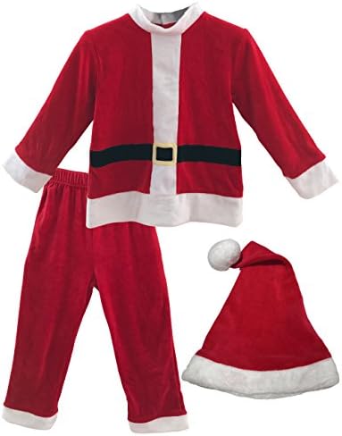Felove Christmas Outfit Gift Little Boy's 3-Pc Santa Claus Costumes sets