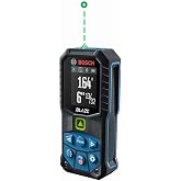 Bosch PRO GLM165-27CGL 12V Max Blaze Connected Green-Beam 165 Ft. Laser | Real-time measurement, backlit color display, 1/16 in. accuracy, contractors, stable mounting, surveying, construction